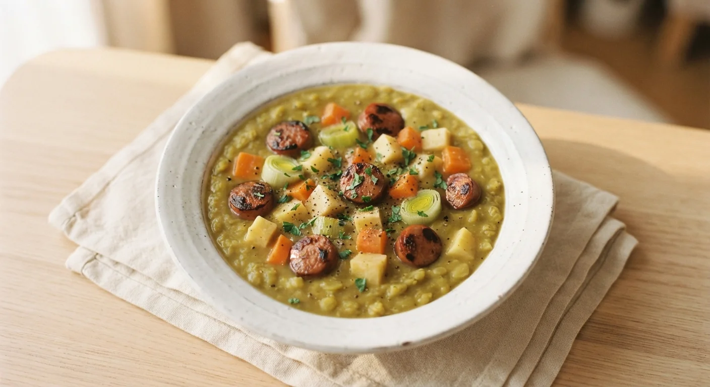 Split Pea Soup with Kohlwurst