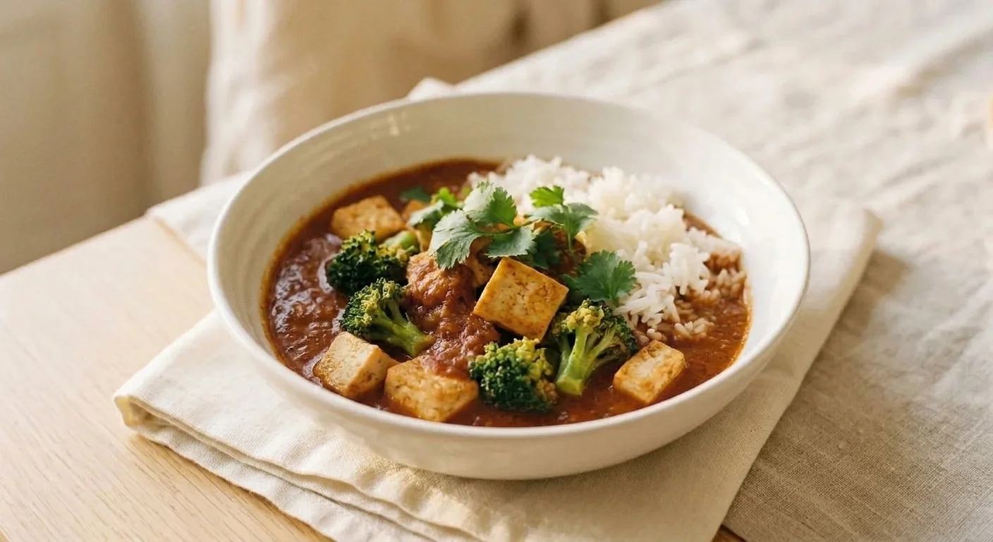 Hamburgo Thai Red Curry with Tofu and Broccoli