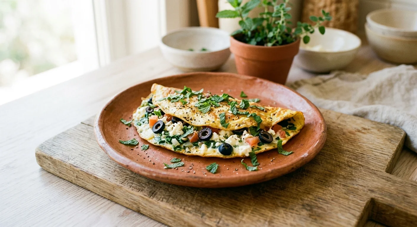Speedy Greek Omelette: A Flavorful Breakfast in Minutes