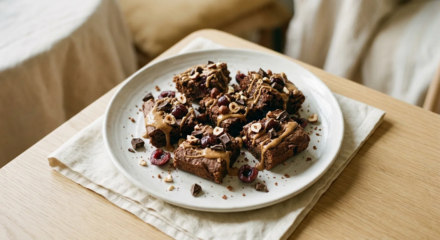 Cherry Black Bean Brownies