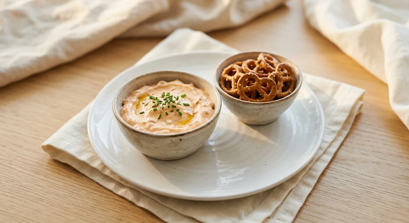 Spundekaes with Mini Pretzels